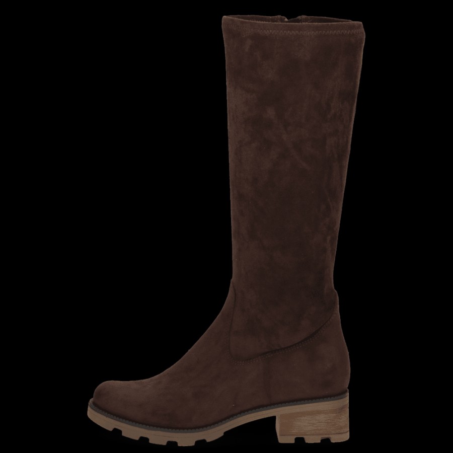 Caprice Stretch Suede Long Boot - 25613 | Long Boots