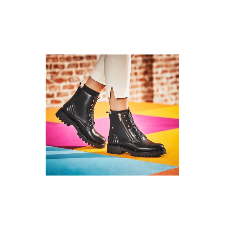 Pikolinos Side Zip Biker Boot - 8560 | Ankle Boots