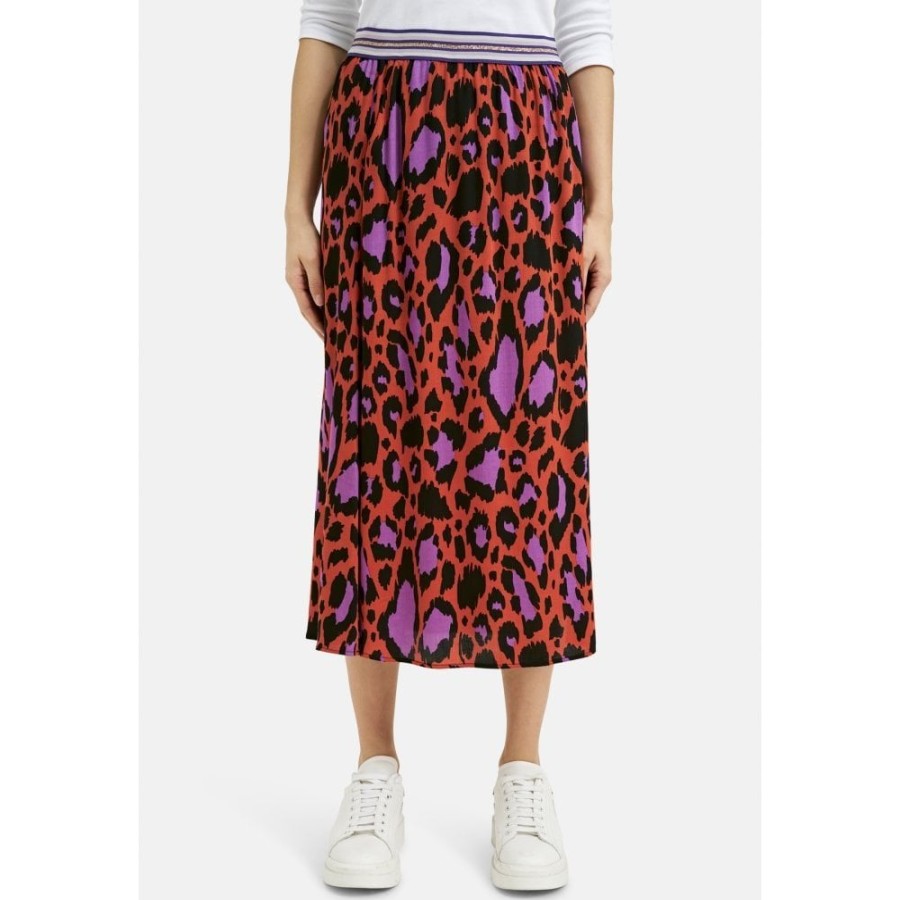 Milano Leopard Midi Skirt - 6125-1176 | Skirts