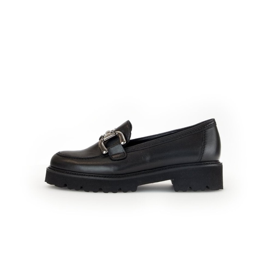 Gabor Chunky Loafer With Buckle Trim - Donna 45.246 | Loafers And Moccasins