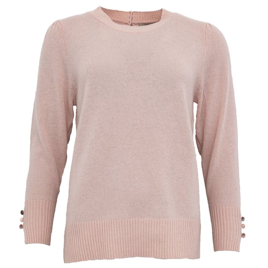 Costamani Button Sleeve Sweater - Penni | Cashmere