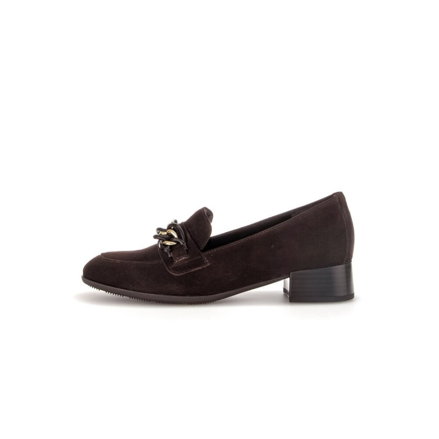 Gabor Buckle Trim Court/Loafer - Rosebud 35.281 | Courts