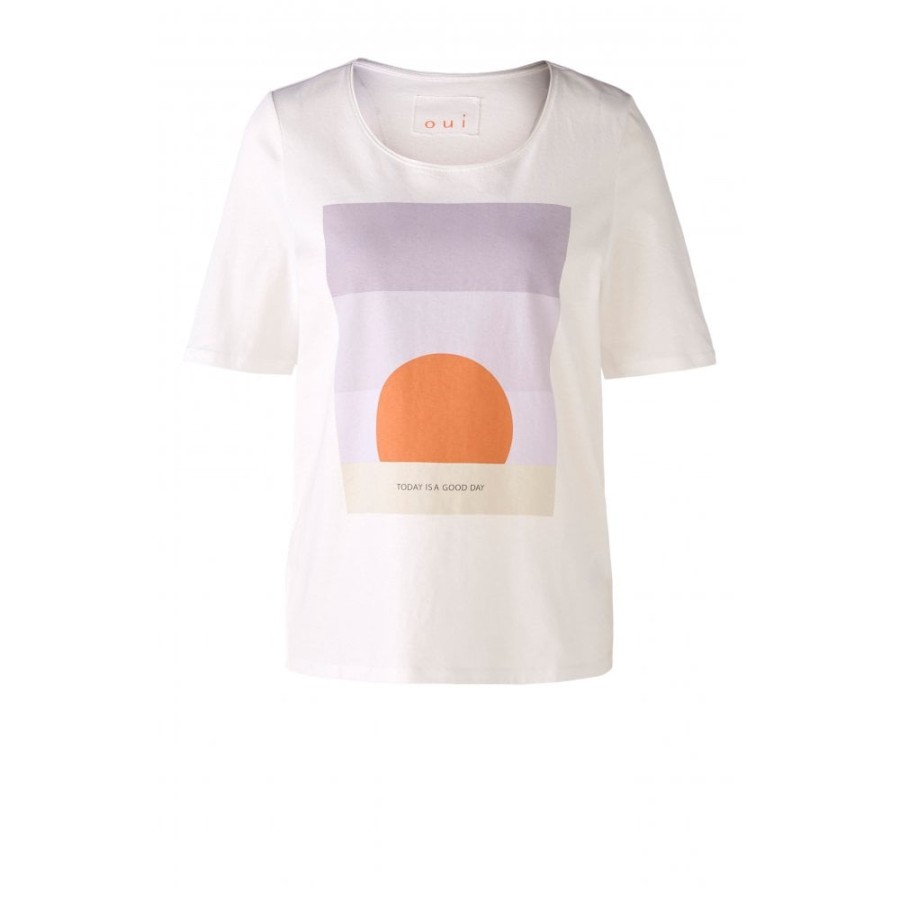 Oui Graphic T-Shirt - 77916 | Tops/T-Shirts