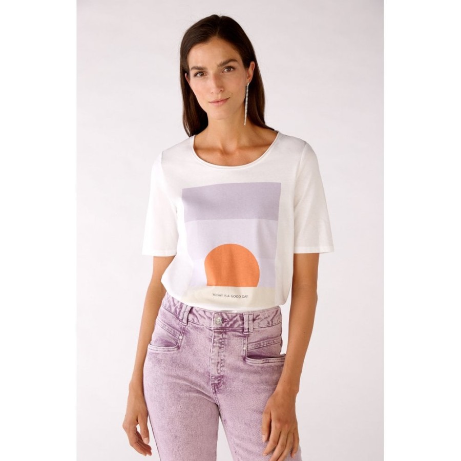 Oui Graphic T-Shirt - 77916 | Tops/T-Shirts