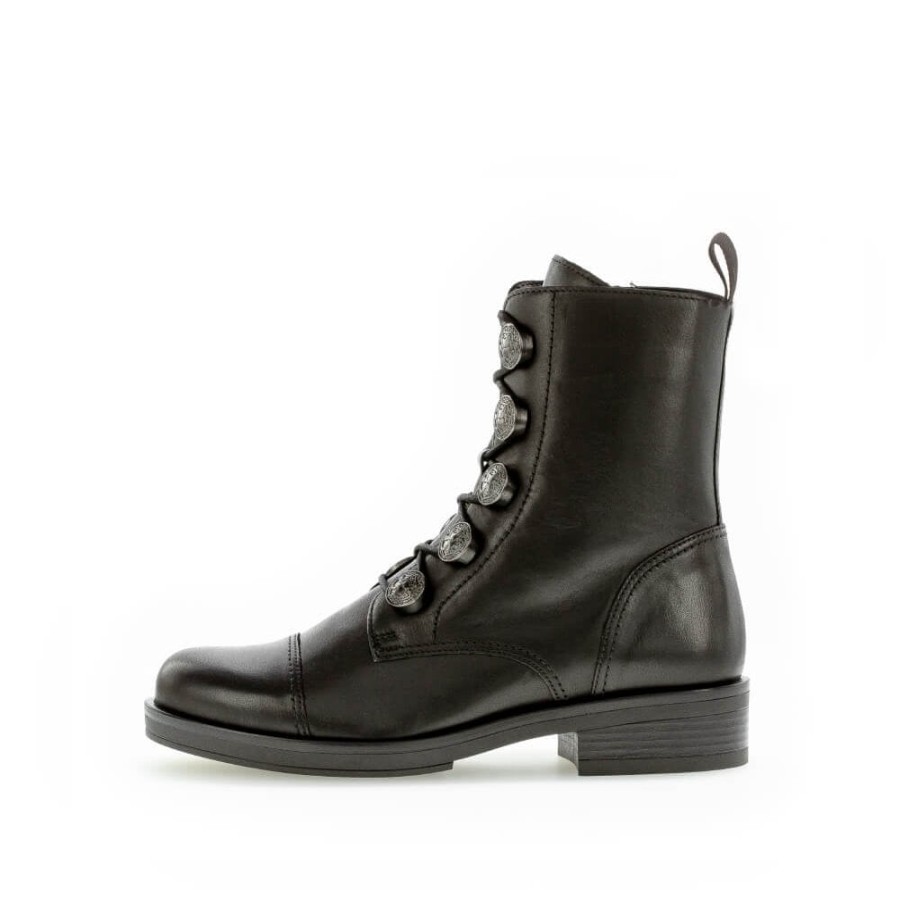 Gabor Button Detailed Biker Boot - Lady 31.796 | Ankle Boots