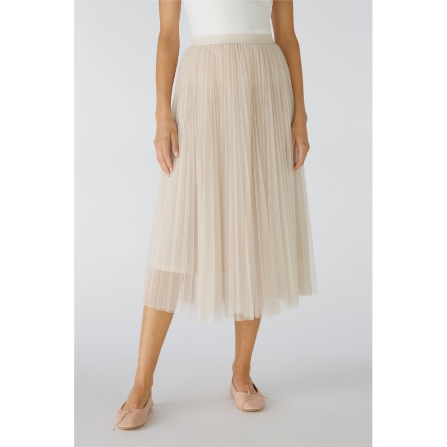 Oui Pleated Midi Skirt - 85860 | Skirts