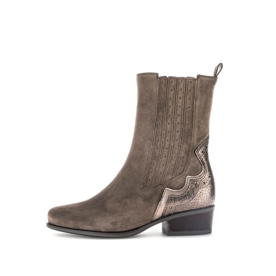 Gabor Flat Cowboy Ankle Boot - Lenora 36.674 | Ankle Boots