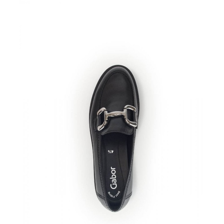 Gabor Chunky Loafer With Buckle Trim - Donna 45.246 | Loafers And Moccasins