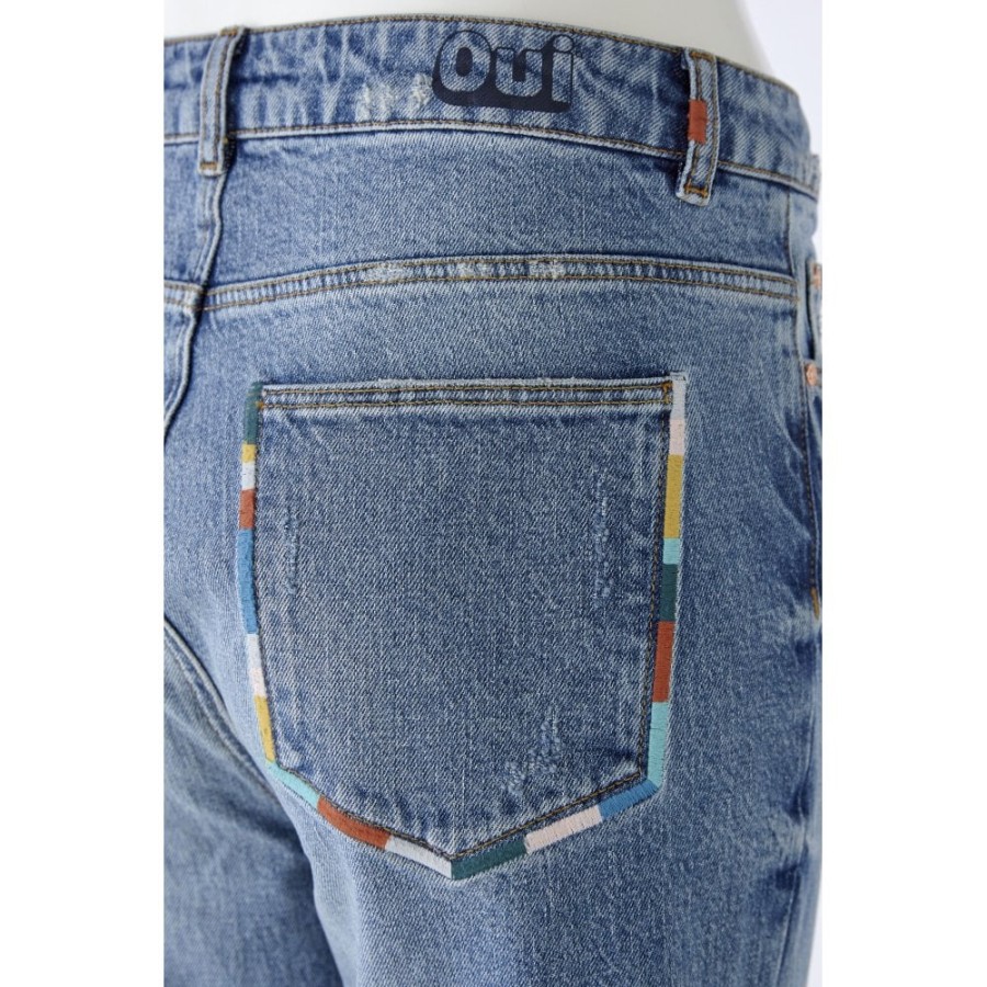 Oui Rainbow Pocket Jeans - 77122 | Jeans