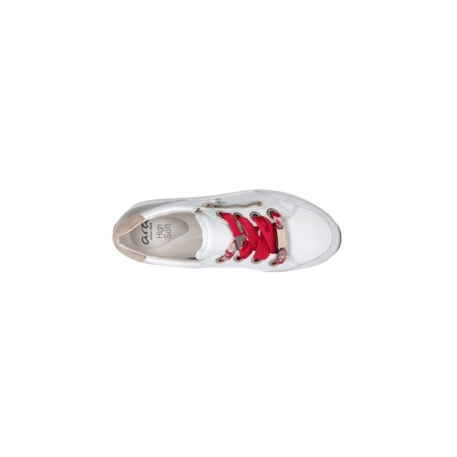 Ara Zip And Ribbon Lace Casual Trainer - 34587 | Trainers And High Tops