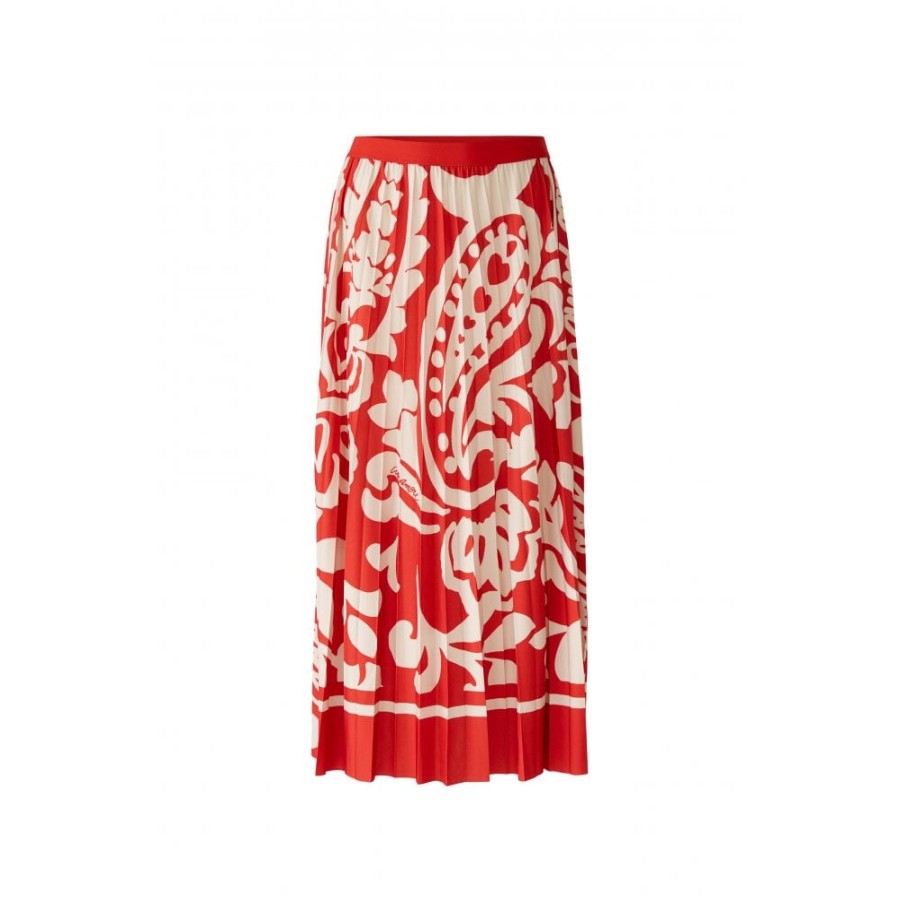 Oui Floral Pleated Skirt - 86725 | Skirts