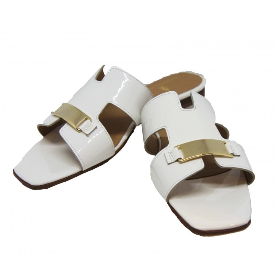 Franchetti Bond Flat Mule Sandal - 1300 | Flat Sandals