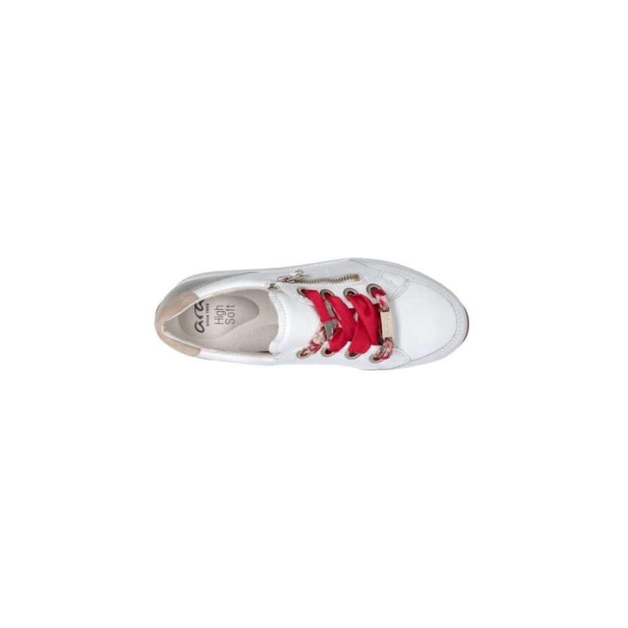 Ara Zip And Ribbon Lace Casual Trainer - 34587 | Trainers And High Tops