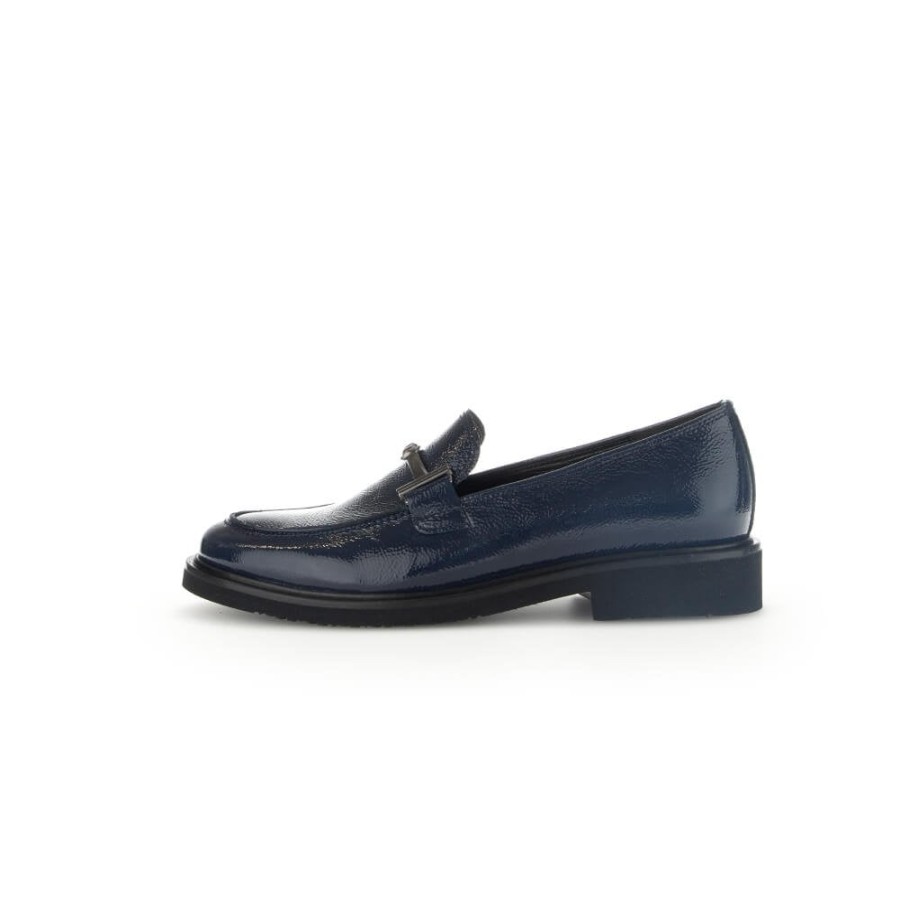 Gabor Patent Loafer With Trim Detail - Layne 35.211 | Loafers And Moccasins