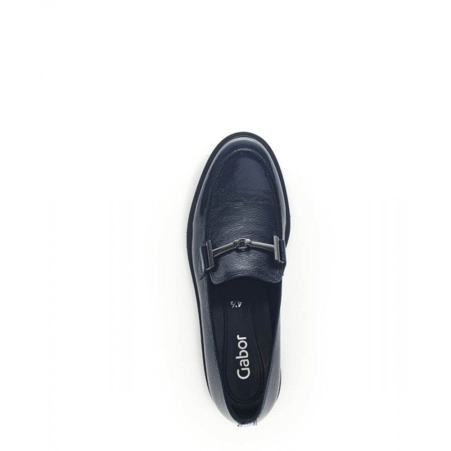 Gabor Patent Loafer With Trim Detail - Layne 35.211 | Loafers And Moccasins