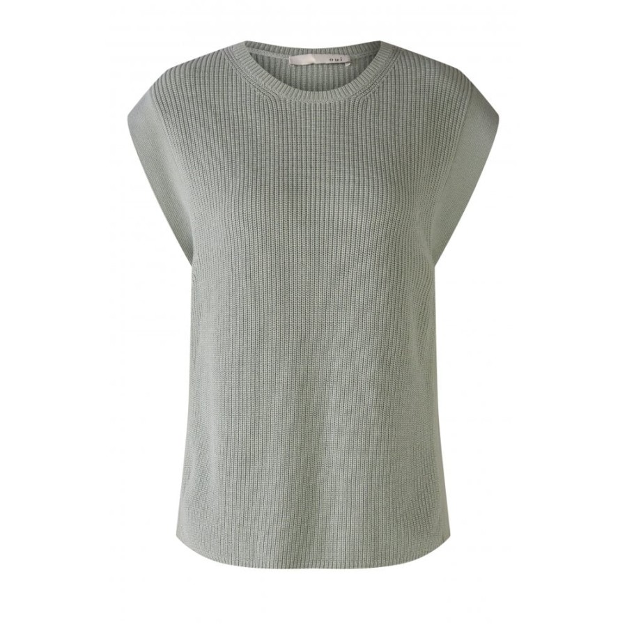 Oui Sweater Vest - 78970 | Knitwear