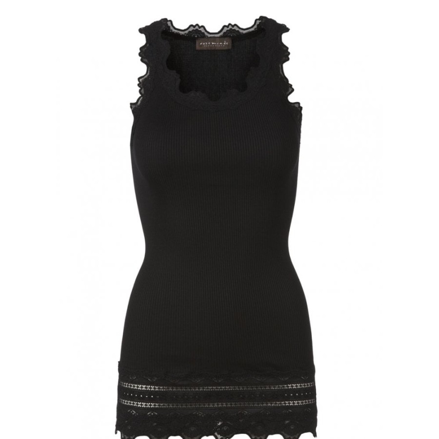 Rosemunde Long Lace Vest Top - Benita | Tops/T-Shirts