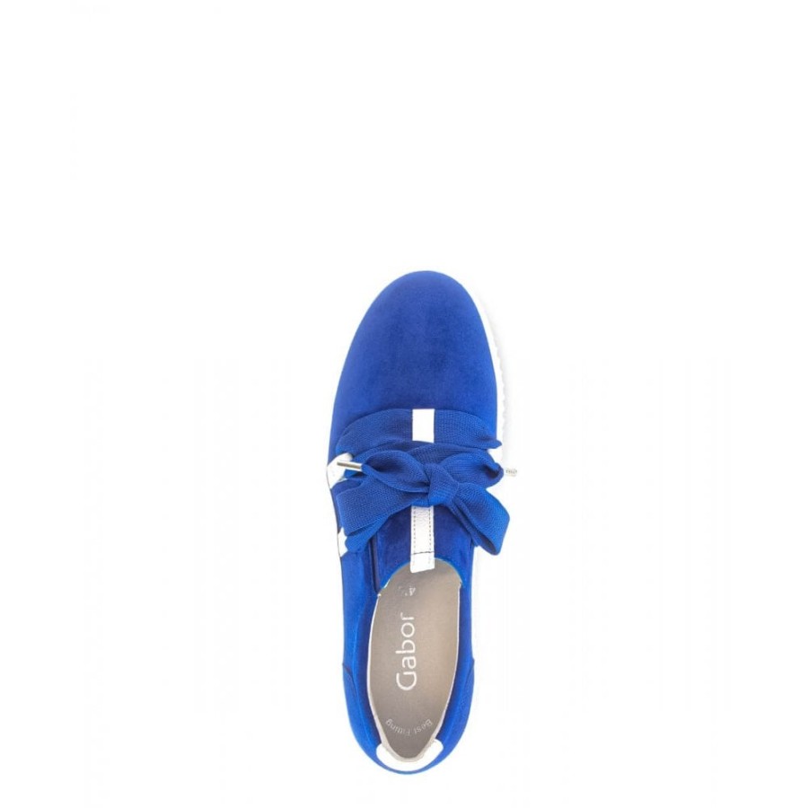 Gabor Slip On Ribbon Lace Trainer - Waltz 43.333 | Trainers And High Tops