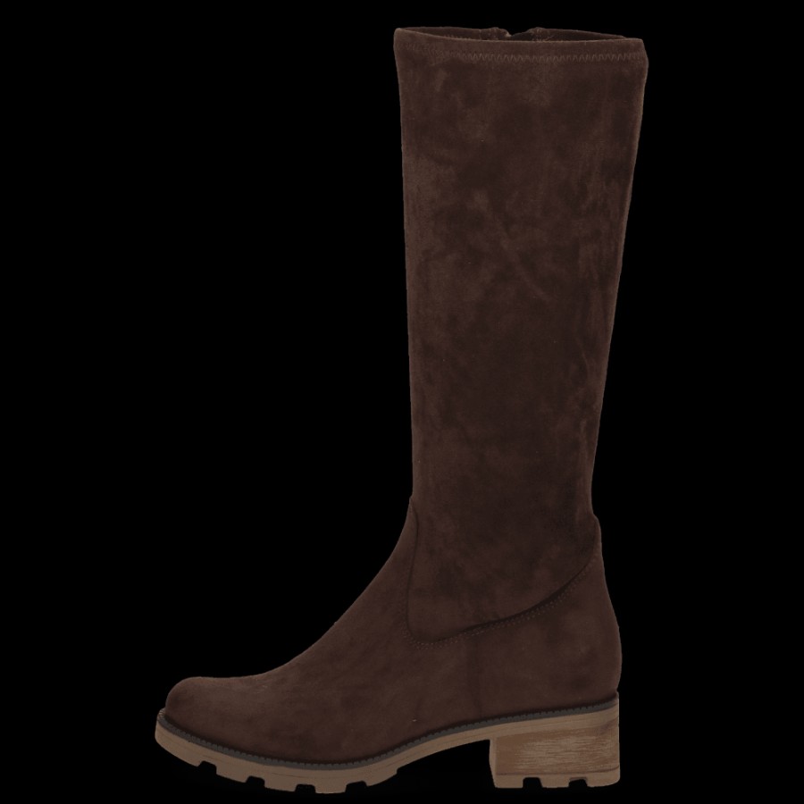 Caprice Stretch Suede Long Boot - 25613 | Long Boots