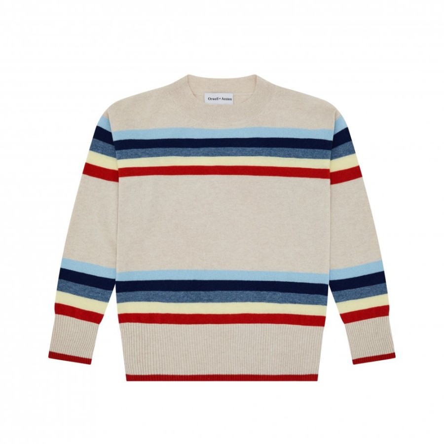 Orwell & Austen Stripe Sweater | Cashmere