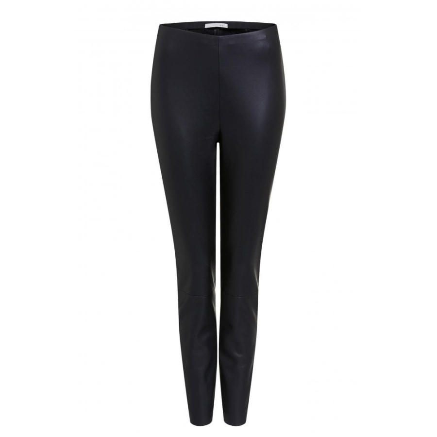 Oui Faux Leather Leggings - 77985 | Trousers