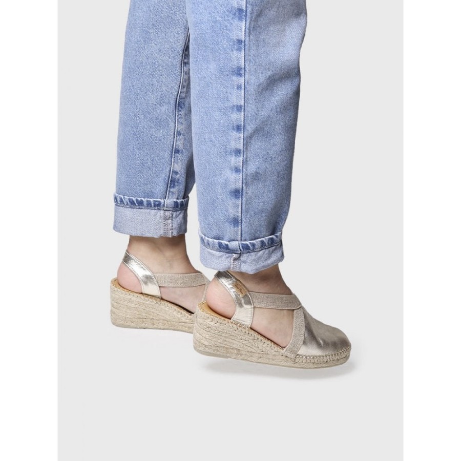 Toni Pons Metallic Wedge Espadrille - Tossa | Espadrilles