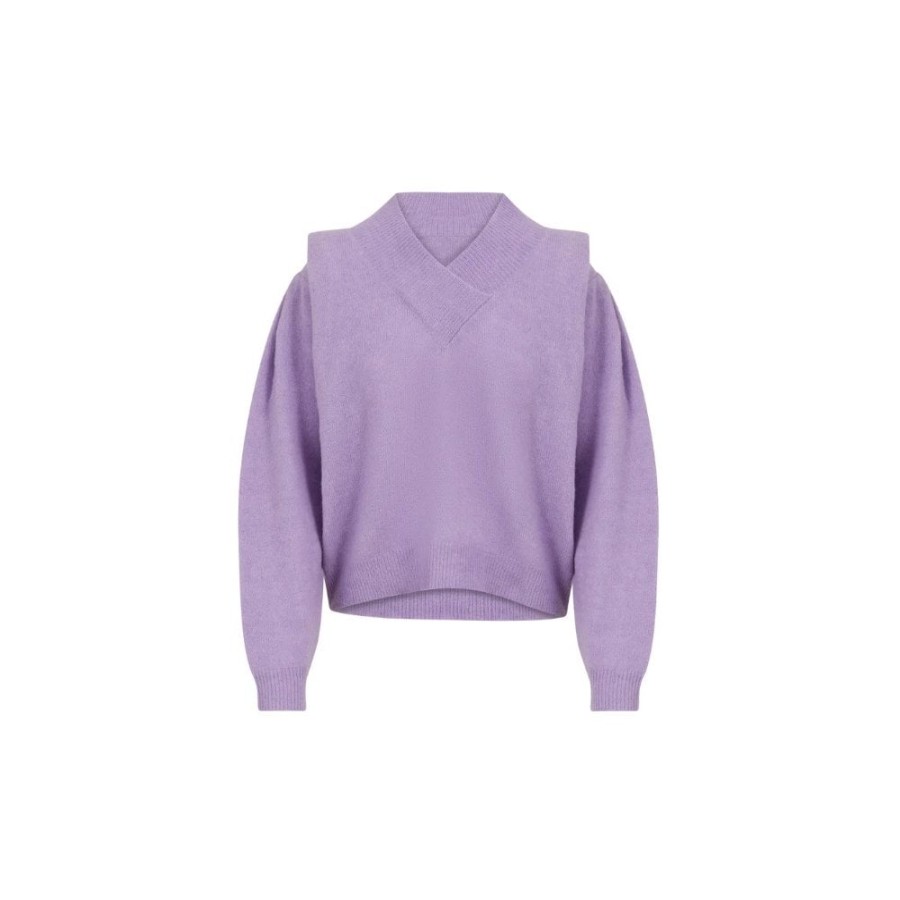 Coster Copenhagen Lilac Alpaca Sweater - 224-2405 | Knitwear