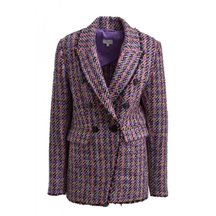 Milano Colourful Woven Blazer - 4535-4058 | Blazer