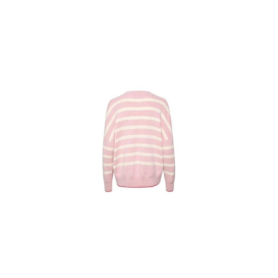 InWear Striped V-Neck Sweater - Foster | Knitwear