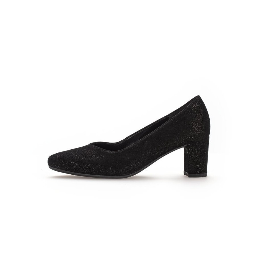 Gabor Shimmer Or Patent Block Court Heel - Helga 32.152 | Courts