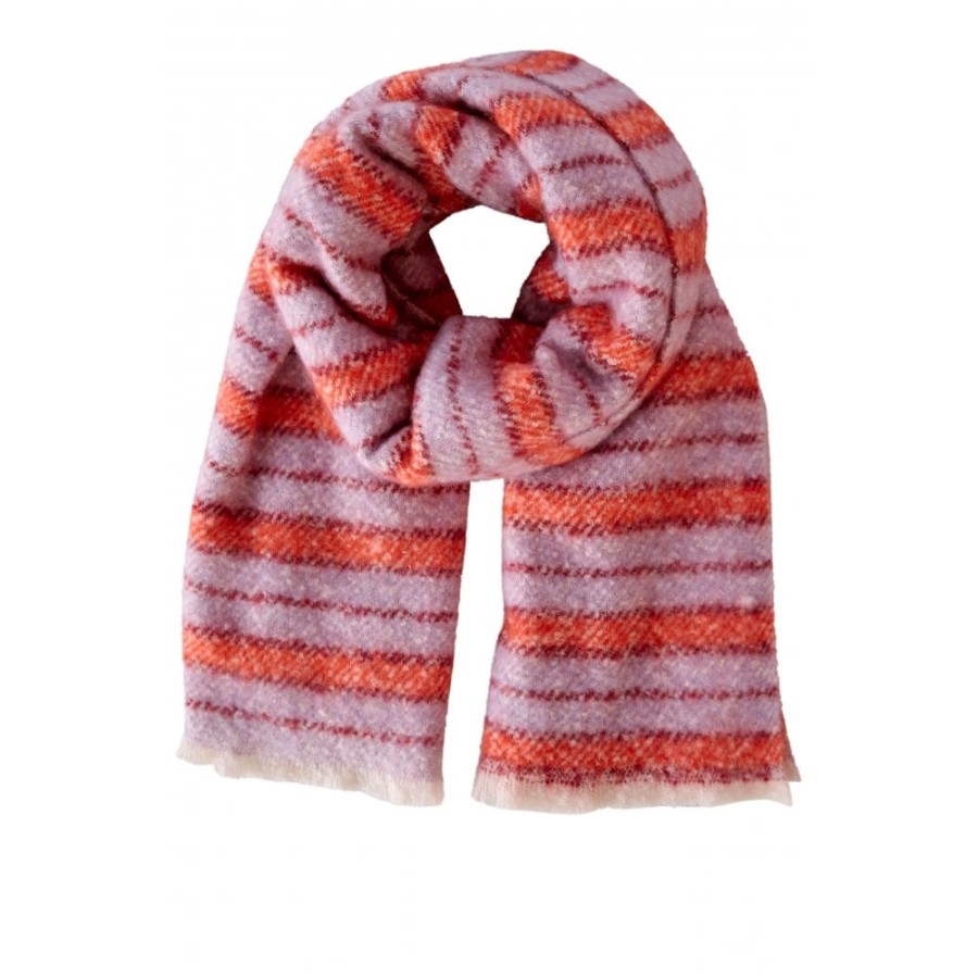 Oui Chunky Striped Scarf - 77718 | Knitwear