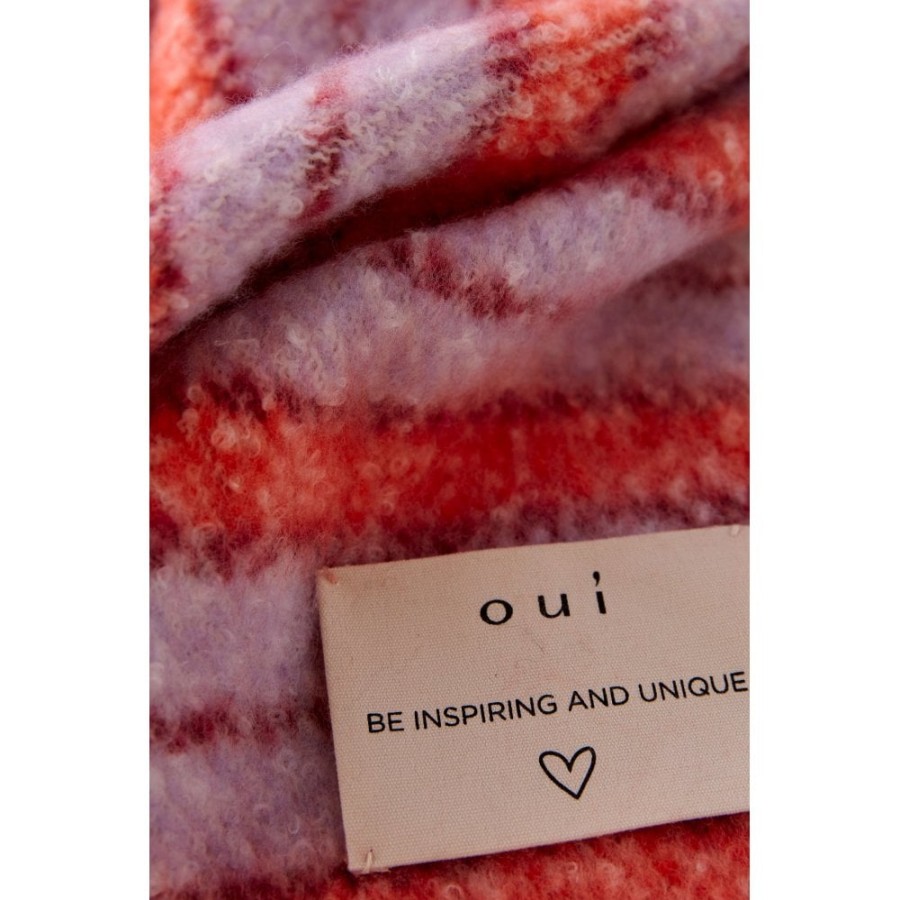 Oui Chunky Striped Scarf - 77718 | Knitwear