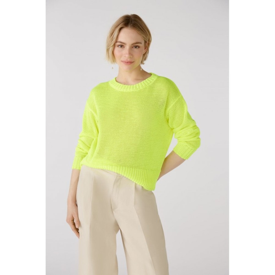 Oui Chunky Neon Sweater - 79171 | Sweaters