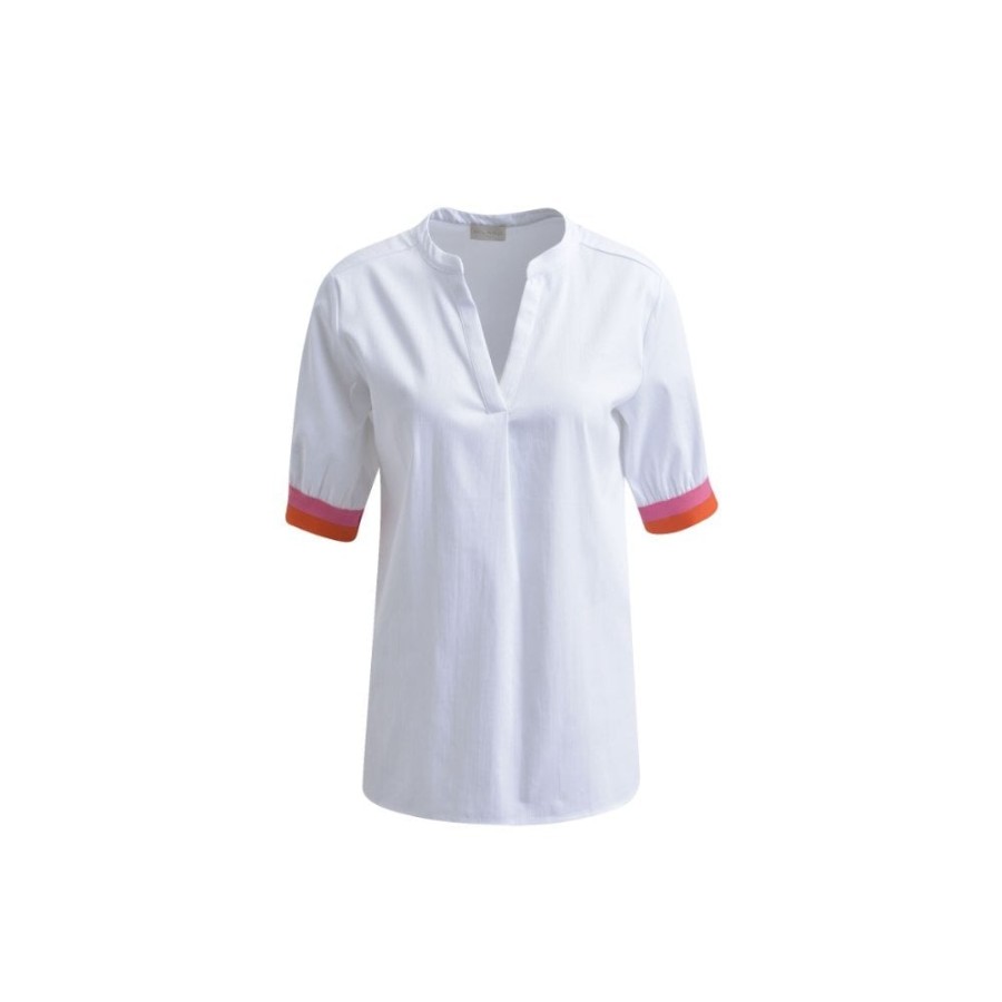 Milano Colour Cuff Blouse - 2020-6068 | Shirts And Blouses