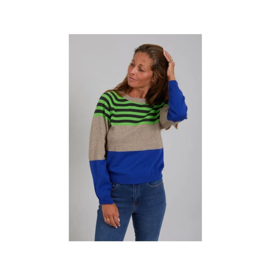 Coster Copenhagen Block Colour Striped Sweater - 224-2404 | Knitwear