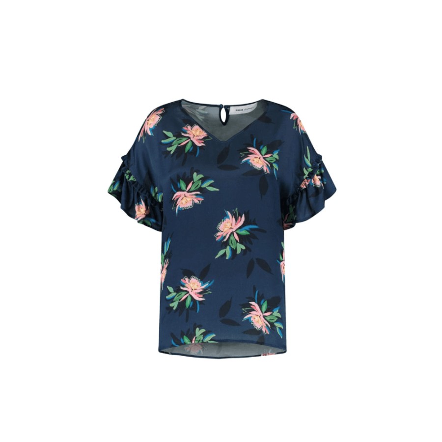 POM Amsterdam Pom Zoe Expressive Floral Blouse - Sp7218 | Shirts And Blouses