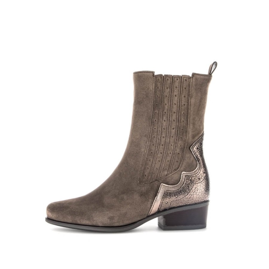 Gabor Flat Cowboy Ankle Boot - Lenora 36.674 | Ankle Boots