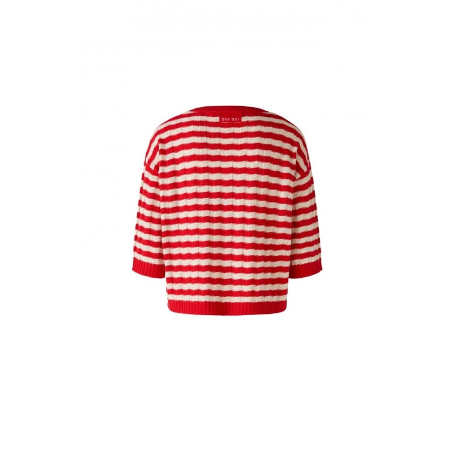 Oui Chilli Pepper Sweater - 86632 | Knitwear