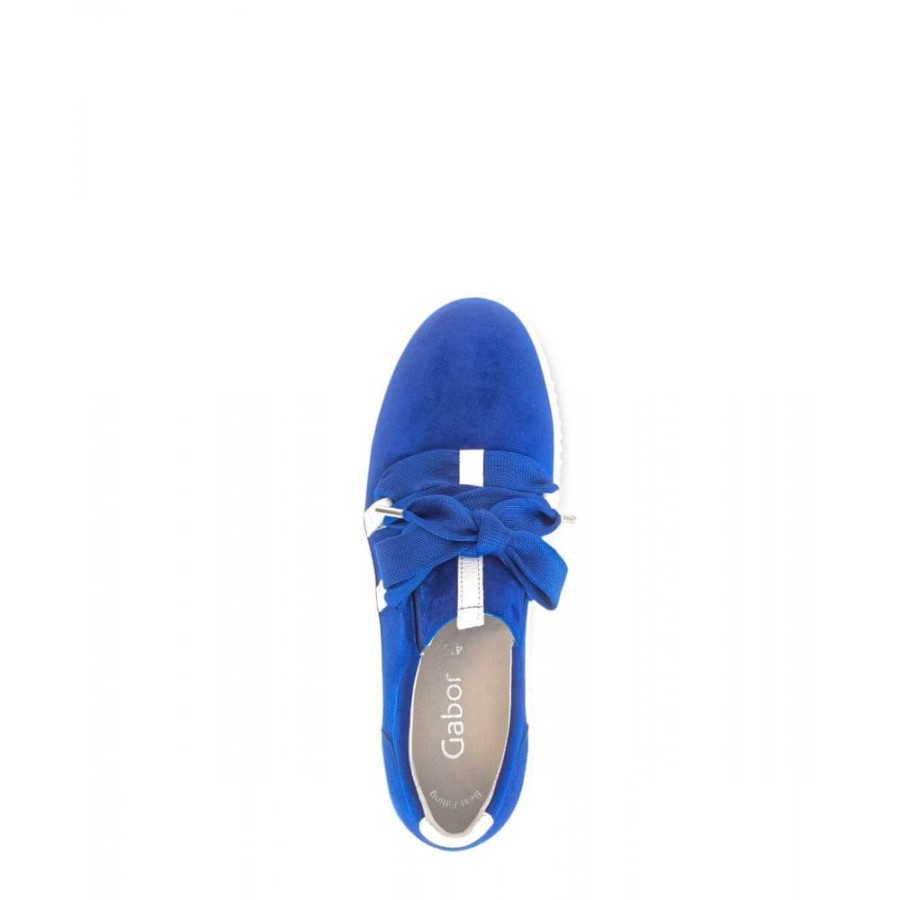 Gabor Slip On Ribbon Lace Trainer - Waltz 43.333 | Trainers And High Tops