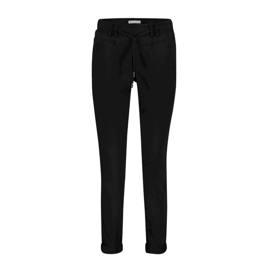 Red Button Casual Jog Trouser - Tessy | Trousers