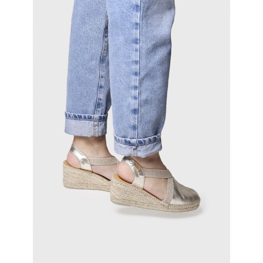 Toni Pons Metallic Wedge Espadrille - Tossa | Espadrilles