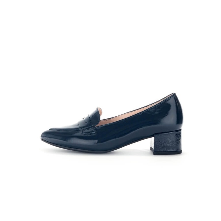 Gabor Low Block Heel Loafer - Hemlock 31.442 | Loafers And Moccasins