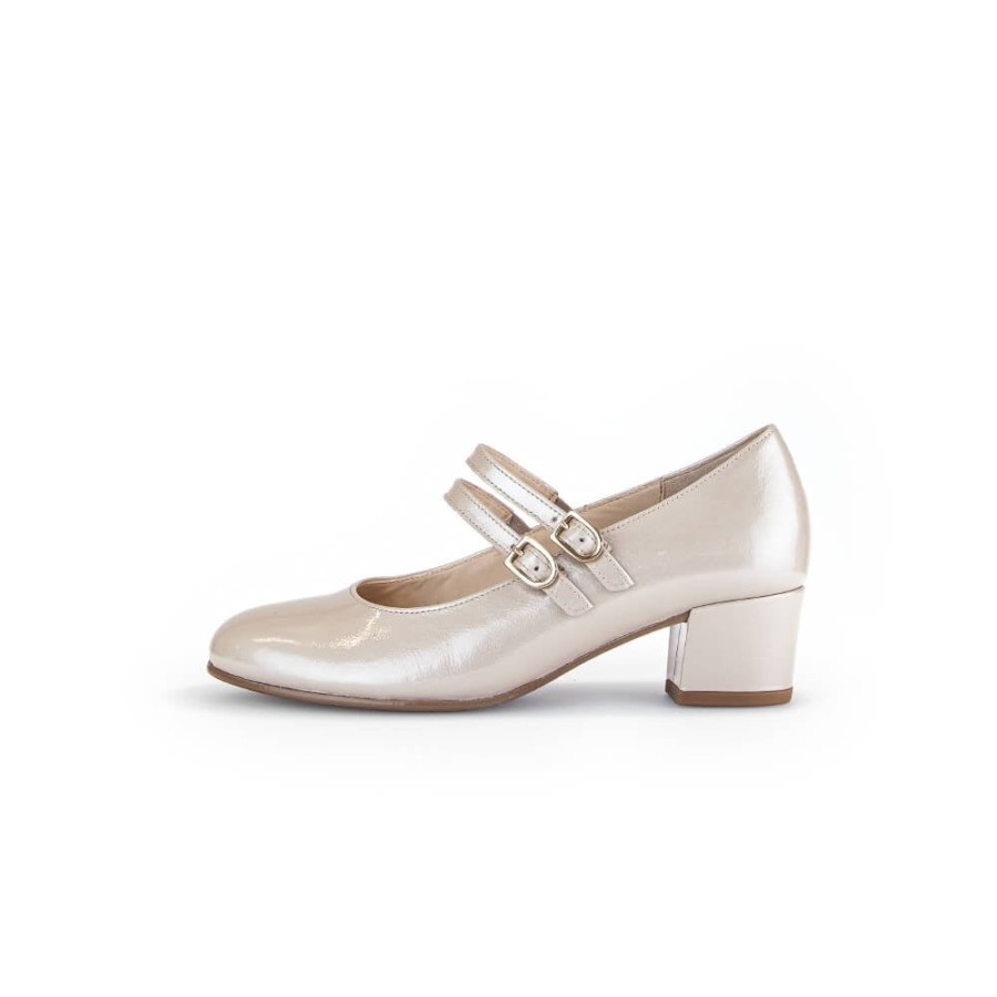 Gabor Double Strap Mary Jane Court Heel - Belva 42.212 | Courts