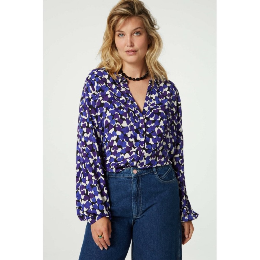 Fabienne Chapot Heart Printed Blouse - Liv | Shirts And Blouses