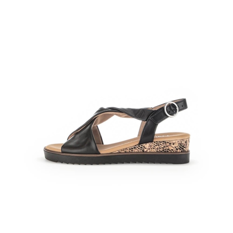 Gabor Twist Strap Sandal - Rich 42.751 | Sandals