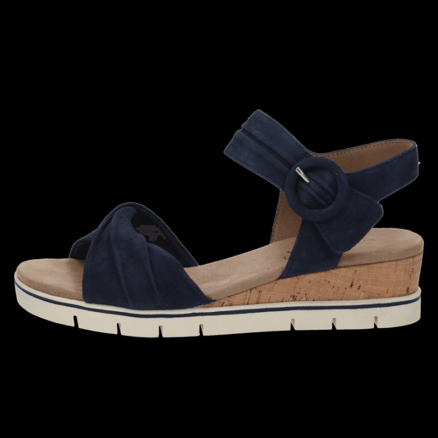 Caprice Twist Detail Wedge Sandal 28700 | Sandals