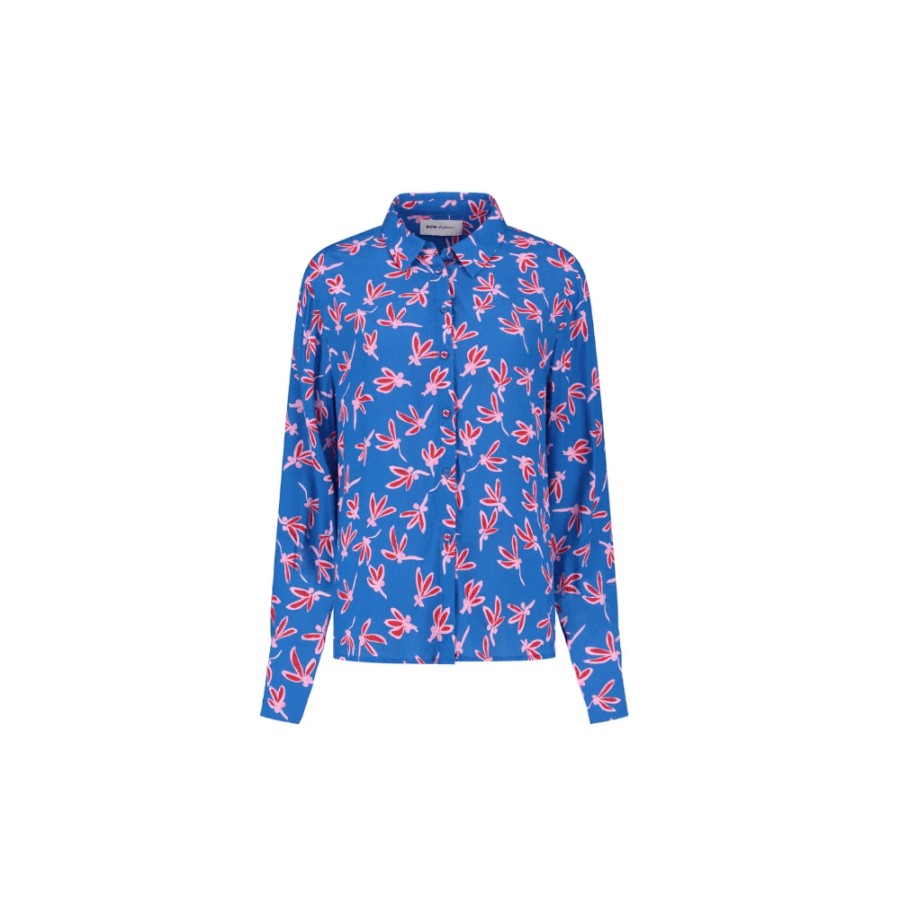 POM Amsterdam Pom Milly Fly Away Blue Blouse - Sp7235 | Shirts And Blouses