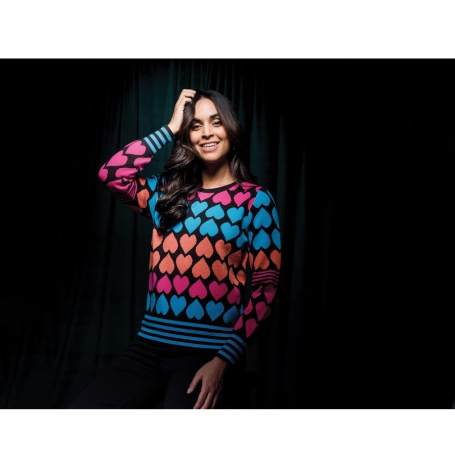 Elena Wang Bright Heart Sweater - 31072 | Knitwear