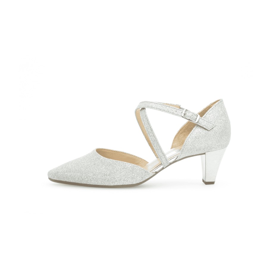 Gabor - Pointed Toe Court Shoe With Straps - Callow - 01.363 | Courts