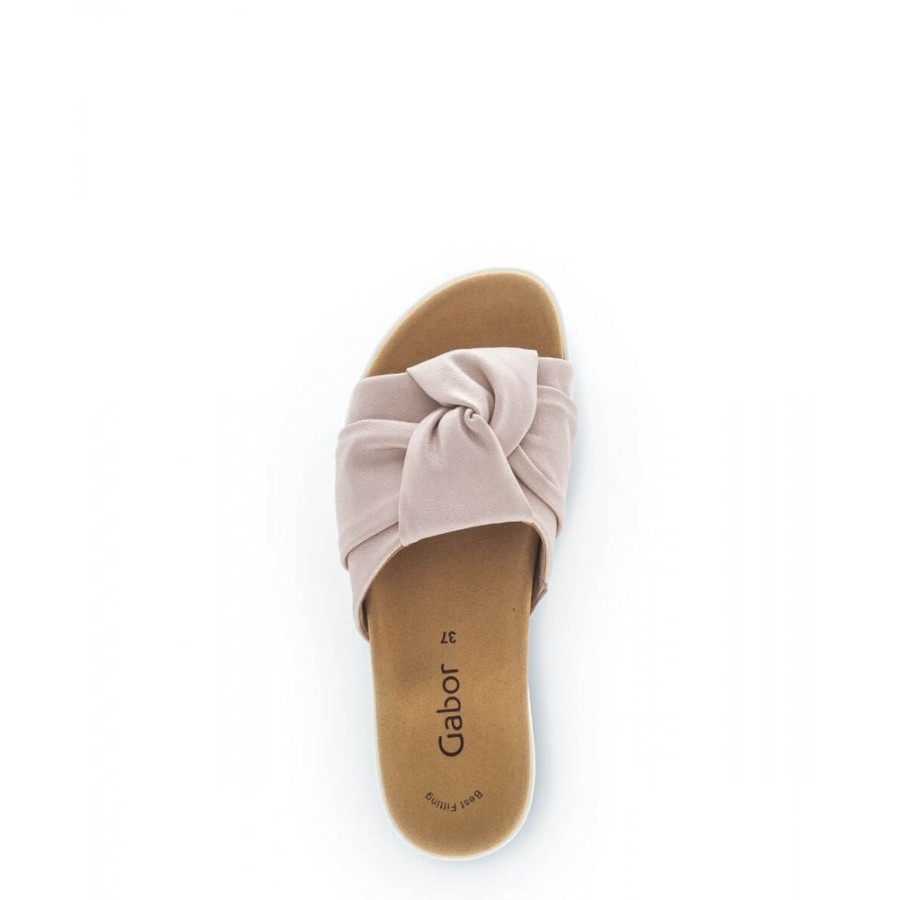 Gabor Knot Detail Slider - Explore 23.746 | Flat Sandals